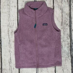 Patagonia Pink Vest Jacket Sherpa Outerwear Girls Kids Youth Coat Jacket
